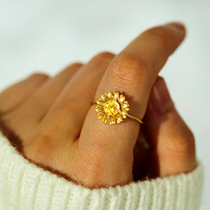 Sunflower Ring Gold / Silver