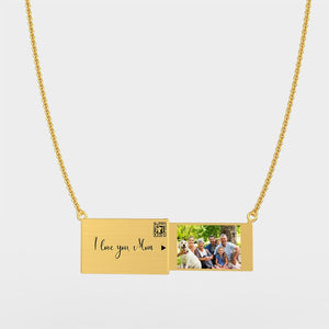 Mother's Day Gift!Envelope Locket Necklace with Secret Message