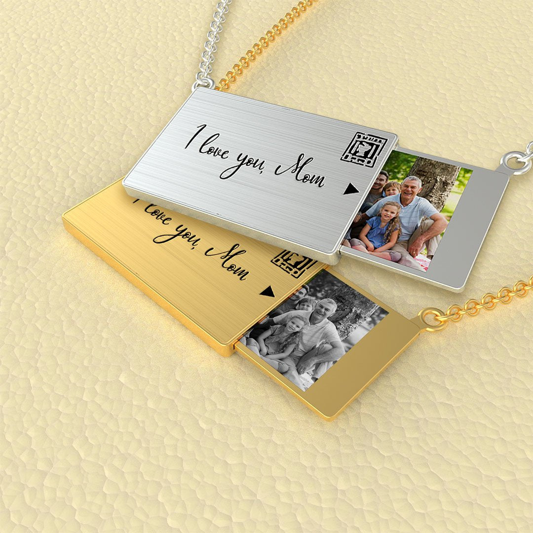 Mother's Day Gift!Envelope Locket Necklace with Secret Message