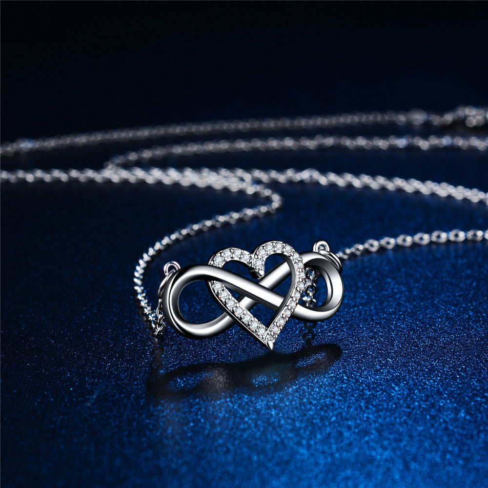 Valentine's Day Gift! Infinity Heart Necklace(Perfect for girlfriends, moms, lovers)