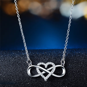 Valentine's Day Gift! Infinity Heart Necklace(Perfect for girlfriends, moms, lovers)