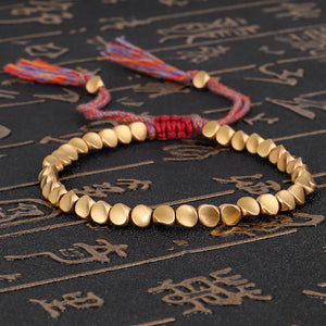 Tibetan Copper Beads Bracelet - Buddha Prayers Shop