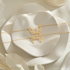 Personalized Pet Ears Necklace