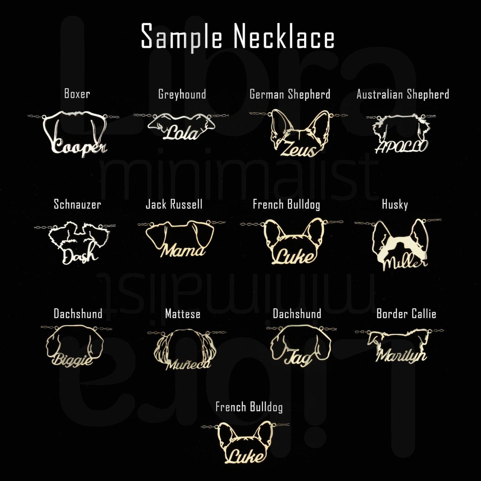 Personalized Pet Ears Necklace