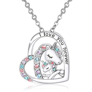 Lucky Unicorn Necklace to Girls
