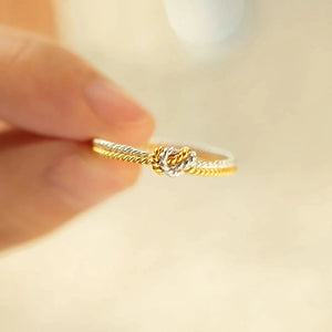 Your Love Handcrafted Two Strand Knot Ring
