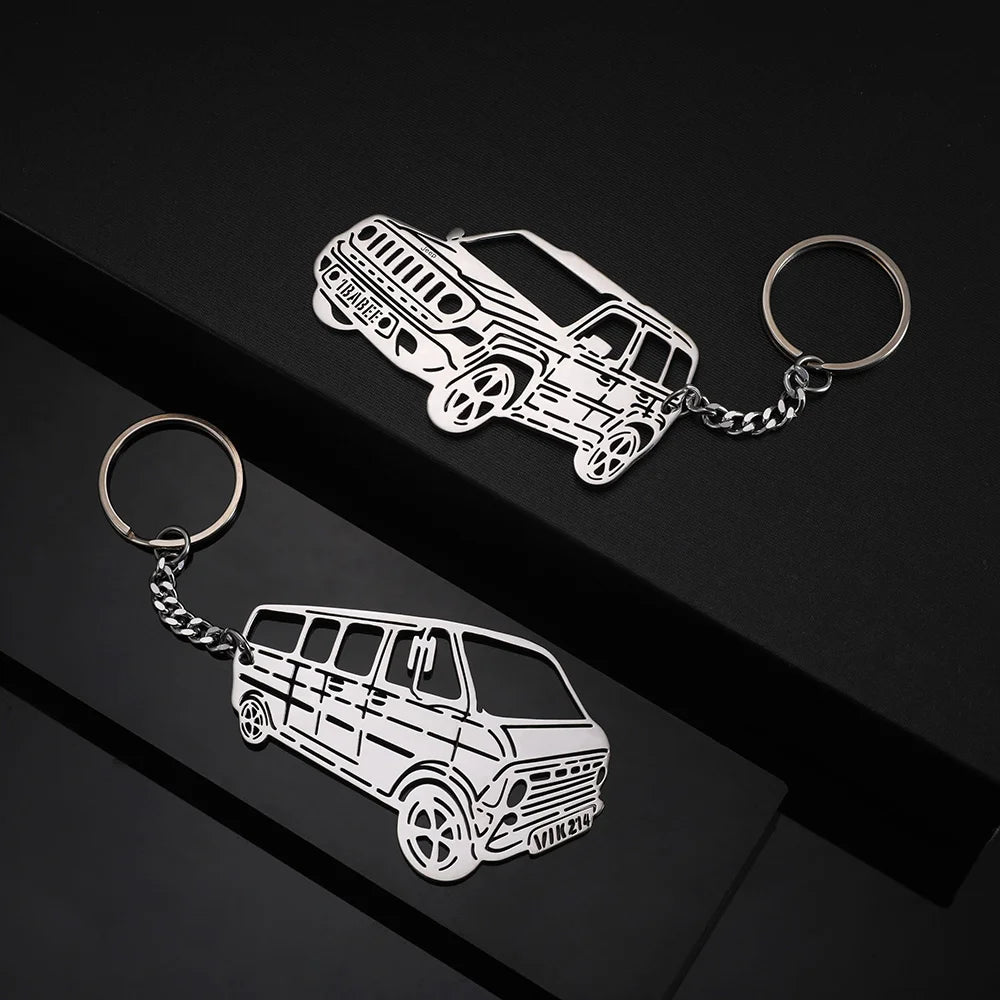 Father‘s Day Gift! Personalized Car Keychain