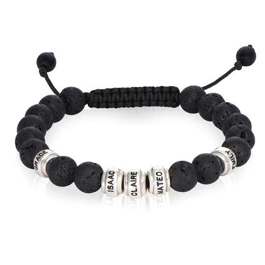 Custom Beads- Men's Beaded Bracelet