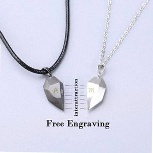 Valentine's Day Gift! Magnetic Matching Necklace for Couples - 2 Pieces