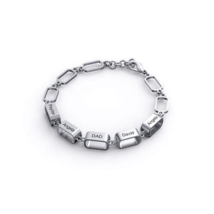 Personalized Family Link Name bracelet