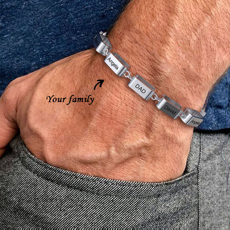 Personalized Family Link Name bracelet