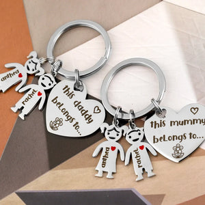 Mother's Day Gift! Personalized Family Name Keychain