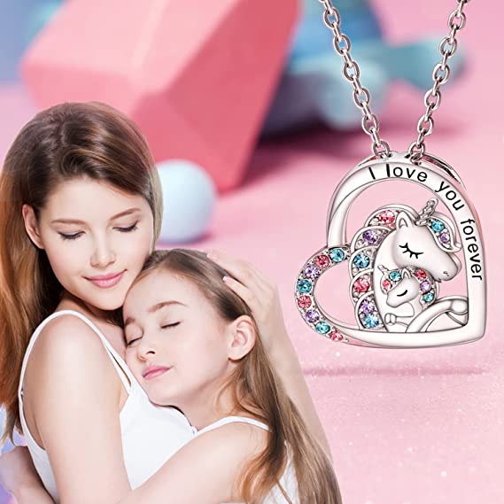 Lucky Unicorn Necklace to Girls