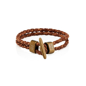 Personalised Men’s Leather Bracelet, Custom Men's Jewellery