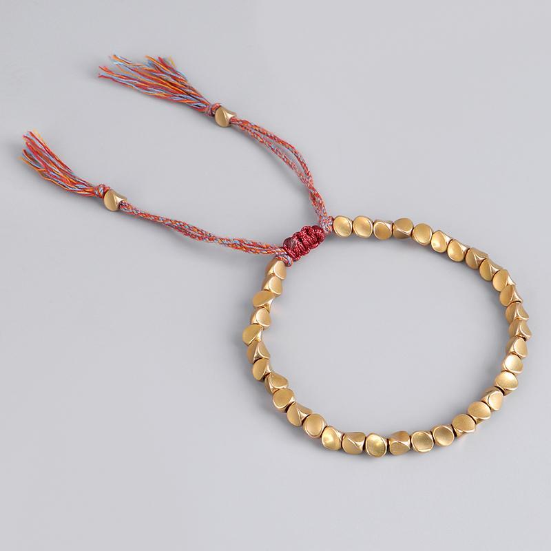Tibetan Copper Beads Bracelet - Buddha Prayers Shop