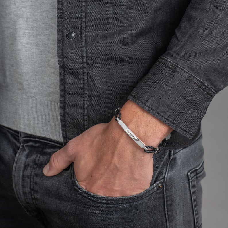 Father's Day Gift !Men ID Bracelet