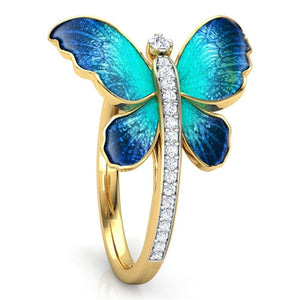 Butterfly Spirit Crystal Ring