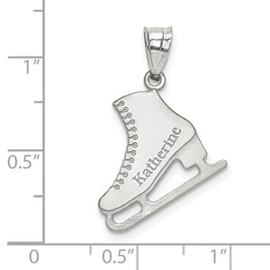 Ice Skating Engraved Name Pendant- Sparkle & Jade-SparkleAndJade.com 