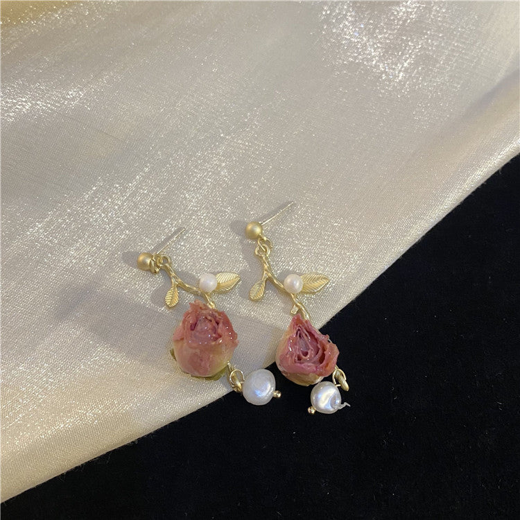 Valentine's Day Gift! Preserved Real Flower Earrings