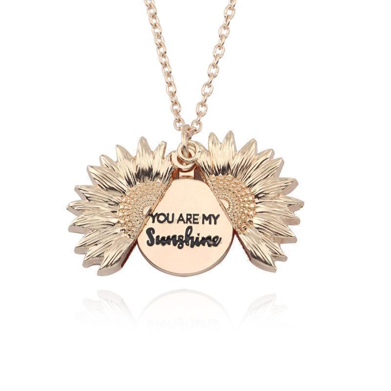🌻"You Are My Sunshine" Unique Sunflower Necklace