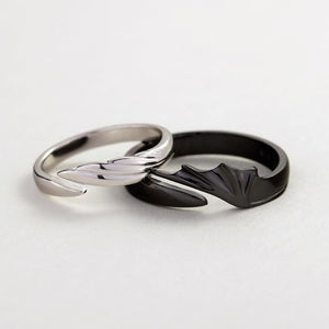 Valentine's Day Gift! Angel & Devil Divine Couple Rings