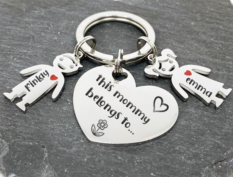 Mother's Day Gift! Personalized Family Name Keychain