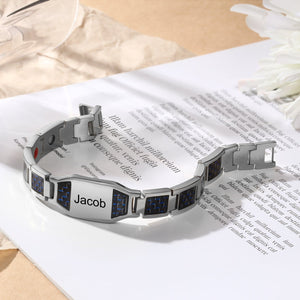 Father's Day Gift  Personalized Men Bracelet Custom Name Bracelet for Him